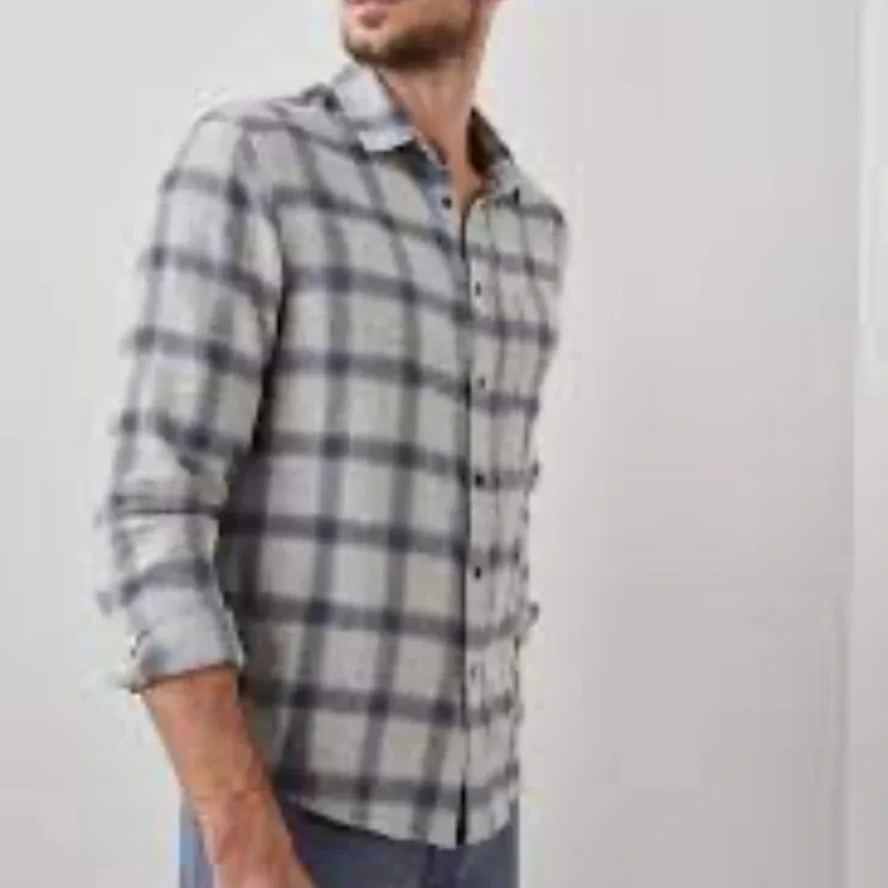 Rails Lennox Shirt Metallic Storm Heather Sz XXL